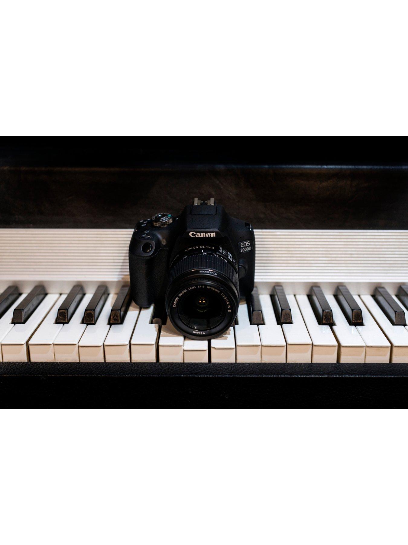 Image 7 of 7 of Canon EOS 2000D DSLR Camera + EF-S 18-55mm IS Lens + SB130 Shoulder Bag + 16GB Memory Card Kit - Black