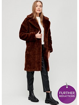 v-by-very-longline-faux-fur-coat-chocolate