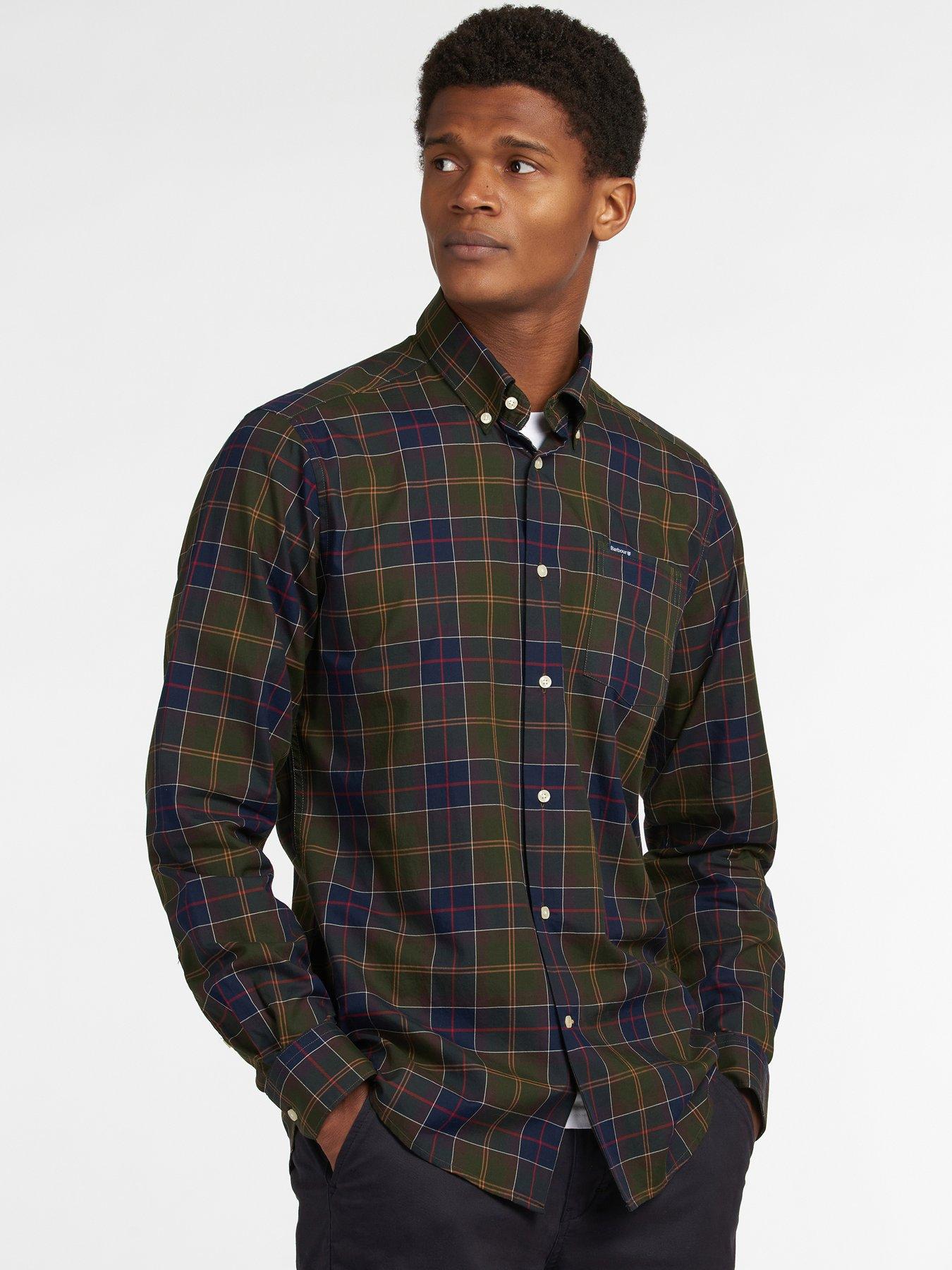 Barbour shirts best sale mens Green