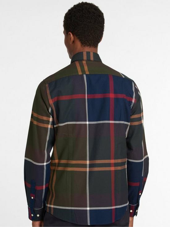 stillFront image of barbour-dunoon-tailored-shirt-green