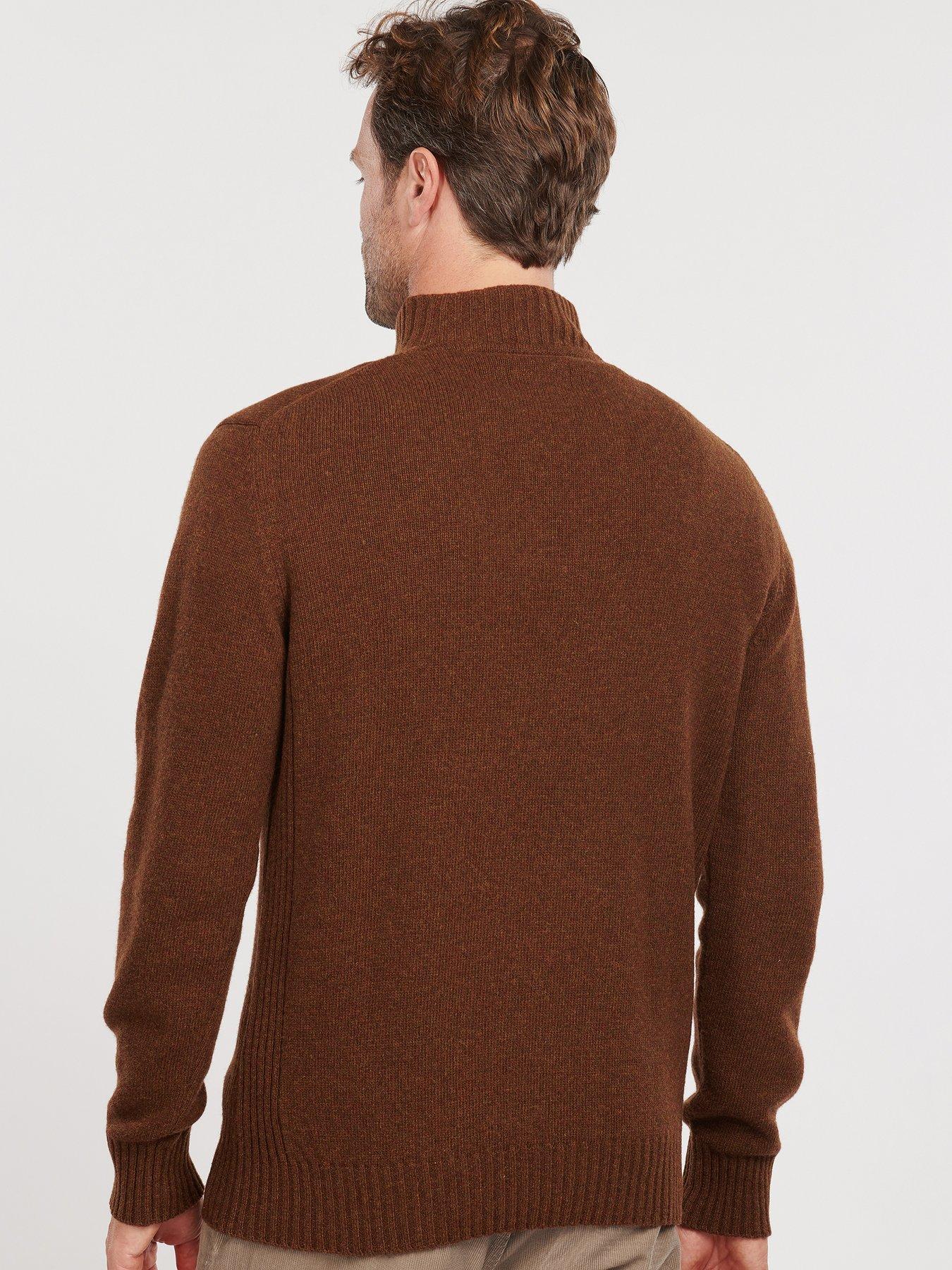 Image 2 of 4 of Barbour Essential Lambswool Half Zip - Sand