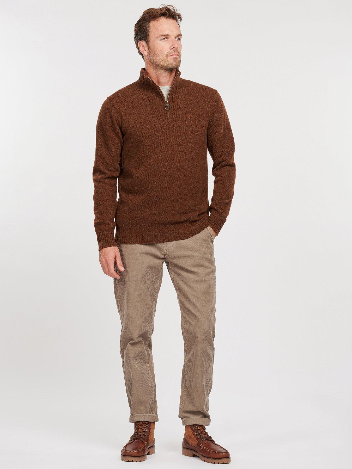 Image 3 of 4 of Barbour Essential Lambswool Half Zip - Sand