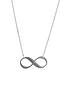  image of treat-republic-personalised-infinity-twist-necklace-silver-serif