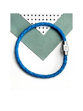 treat-republic-treat-republic-personalised-mens-woven-leather-bracelet-in-cobalt-blue