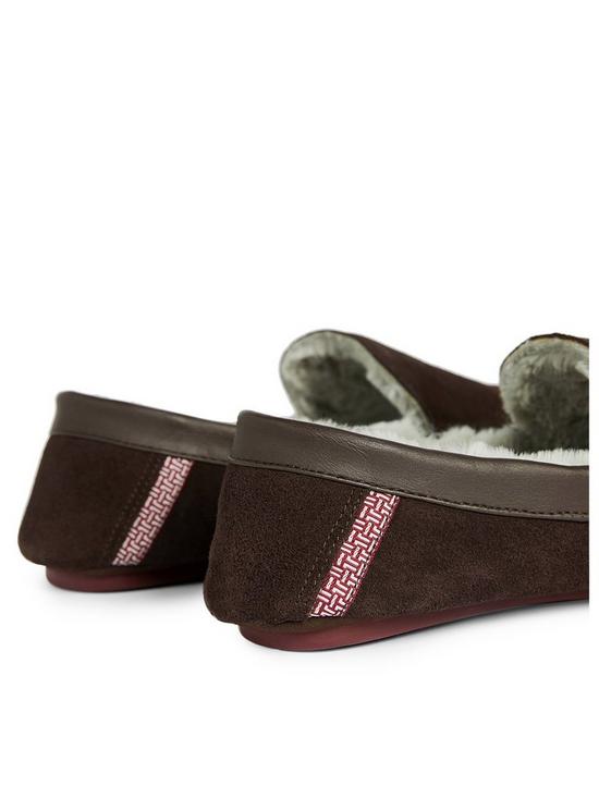 stillFront image of ted-baker-valant-moccasin-slippers-brown