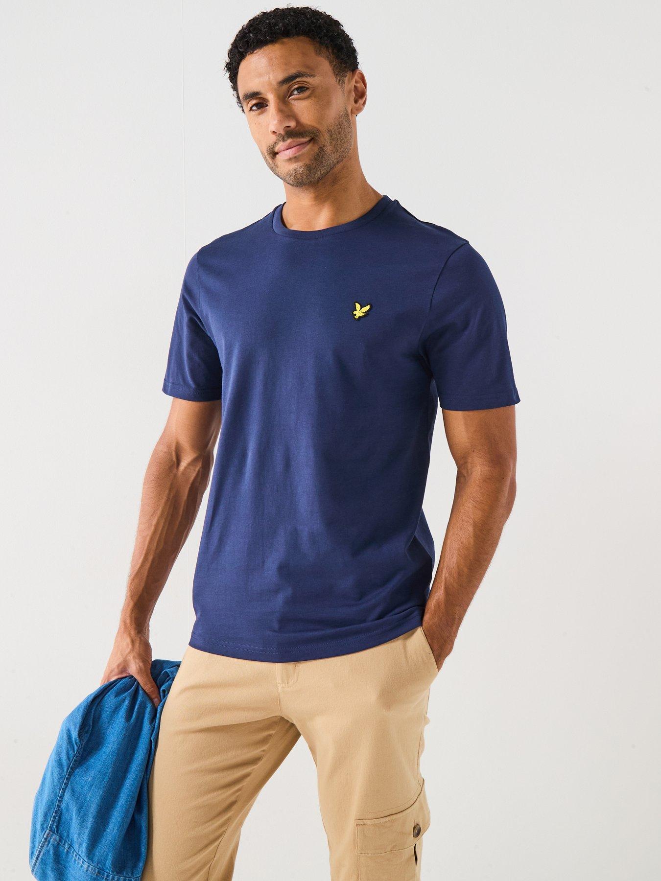 undefined Regular Fit Plain T-Shirt - Navy