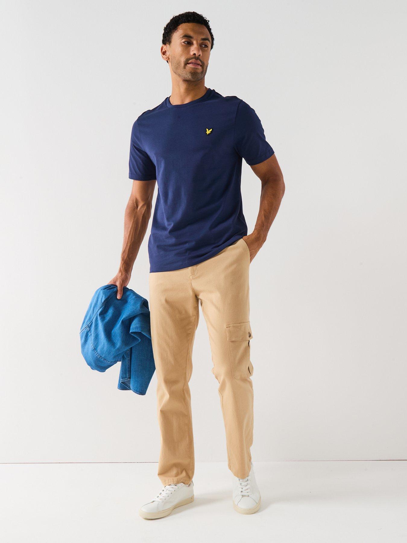 Image 3 of 5 of Lyle & Scott Regular Fit Plain T-Shirt - Navy