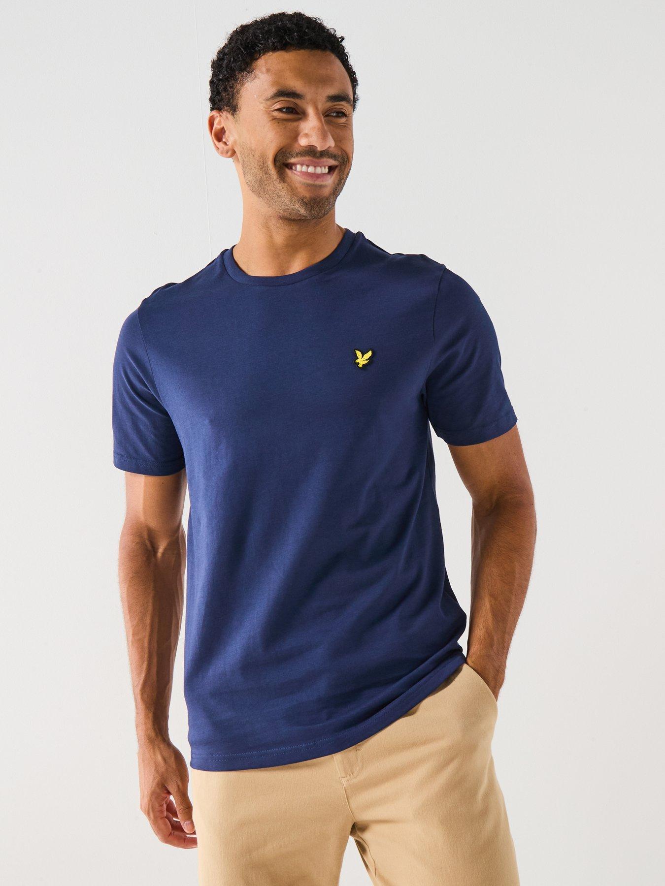 Image 5 of 5 of Lyle & Scott Regular Fit Plain T-Shirt - Navy