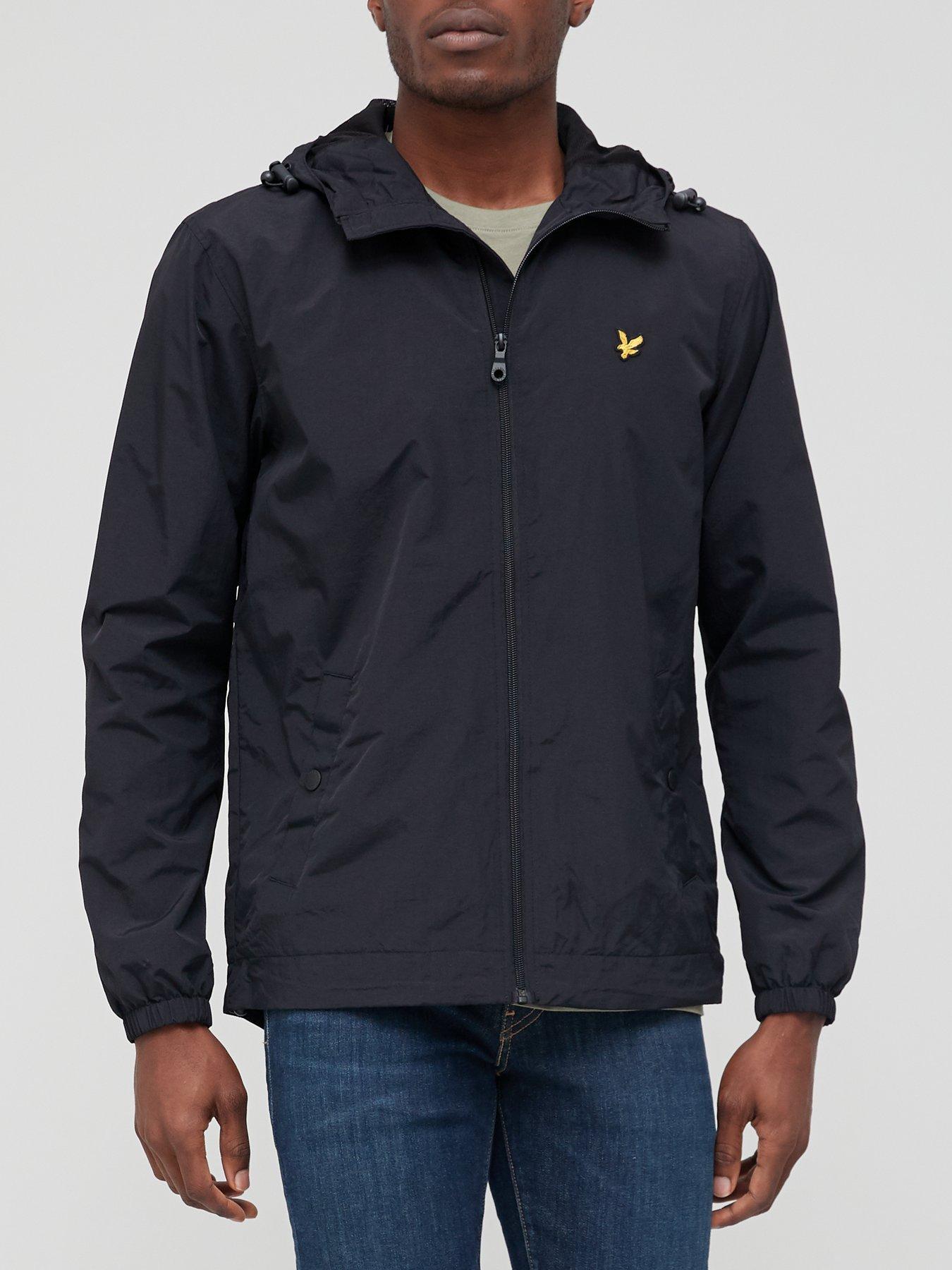 Zip through hooded online jacket lyle and scott