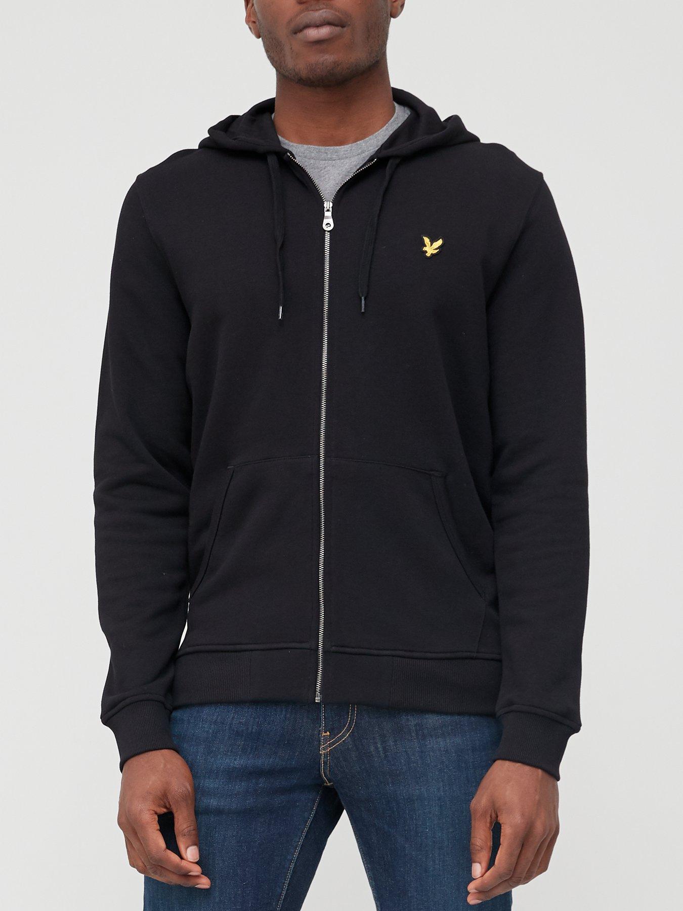 Lyle Scott Zip Through Hoodie Black littlewoods