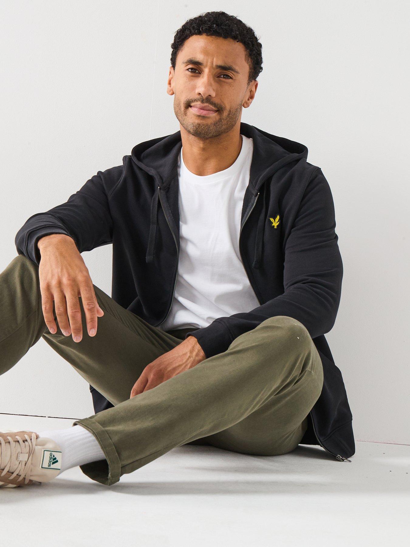 undefined Zip Through Hoodie - Black