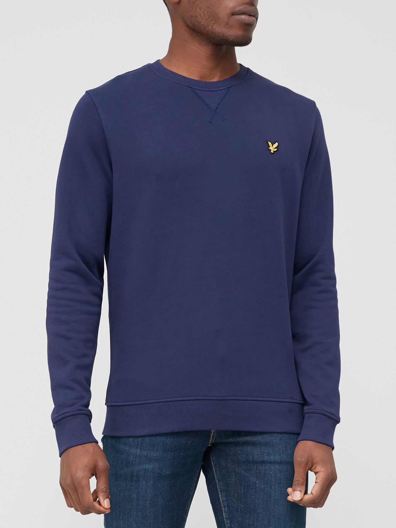 Image 1 of 4 of Lyle & Scott Crew Neck Sweat Top - Navy