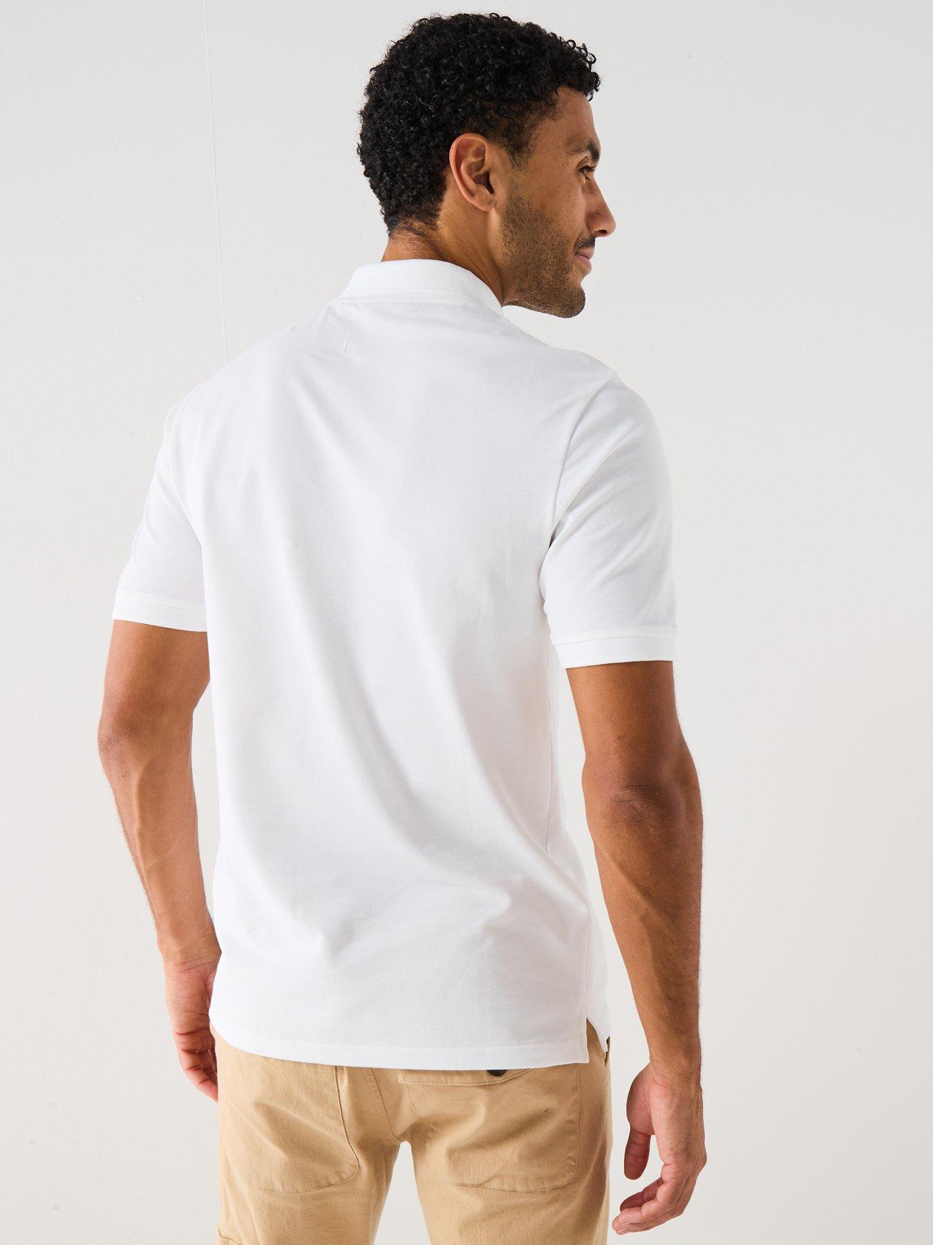 Image 2 of 5 of Lyle & Scott Plain Polo Shirt - White