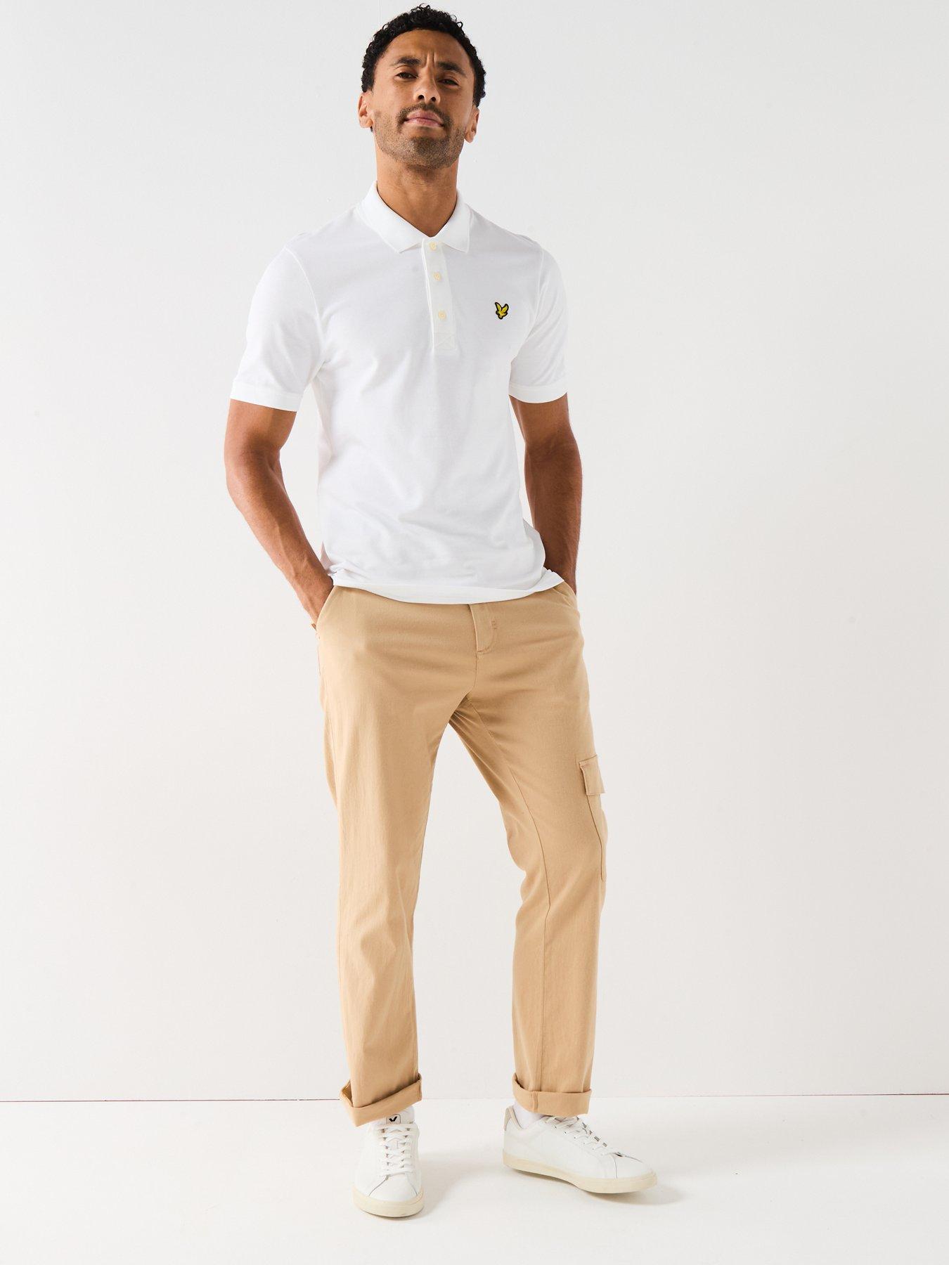  image of lyle-scott-plain-polo-shirt-white
