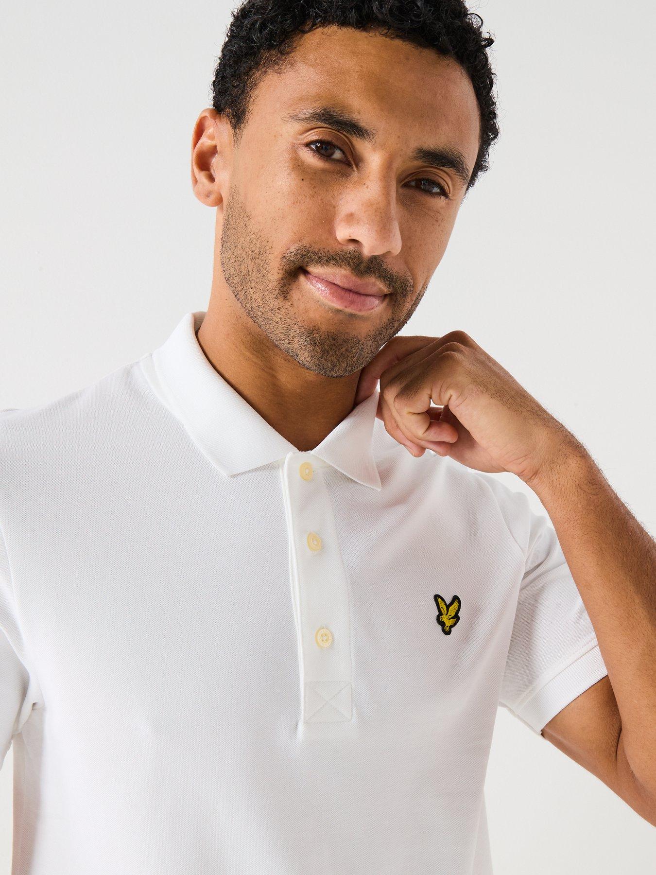 Image 4 of 5 of Lyle & Scott Plain Polo Shirt - White