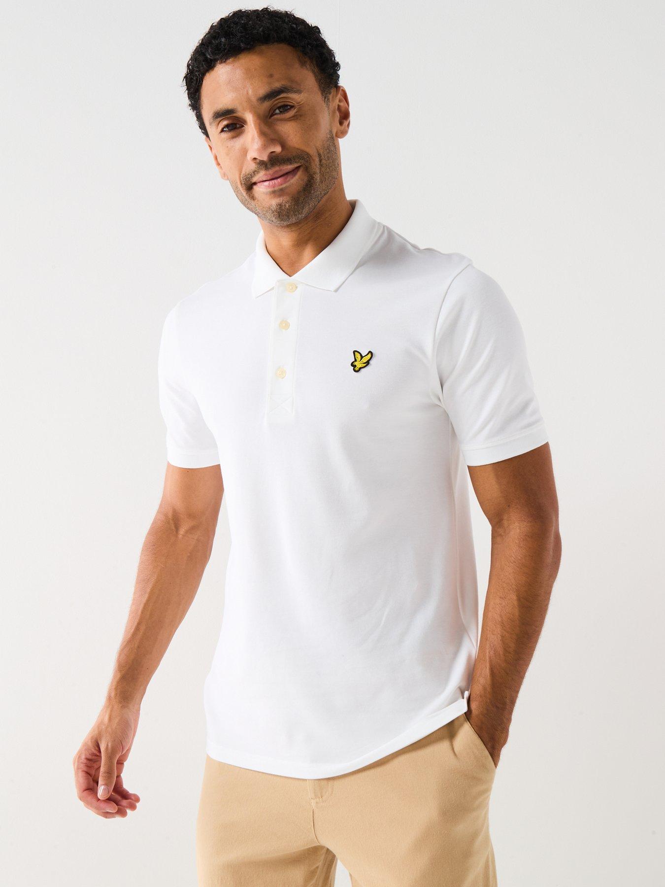 Image 5 of 5 of Lyle & Scott Plain Polo Shirt - White