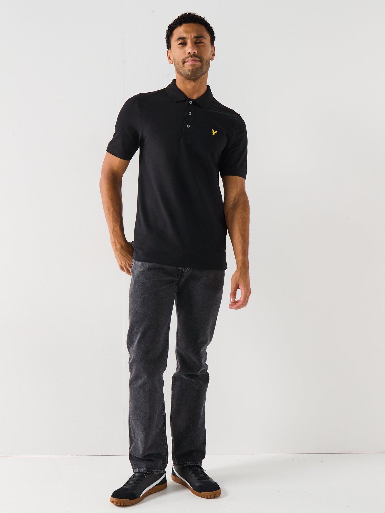 Image 3 of 5 of Lyle & Scott Plain Polo Shirt - Black