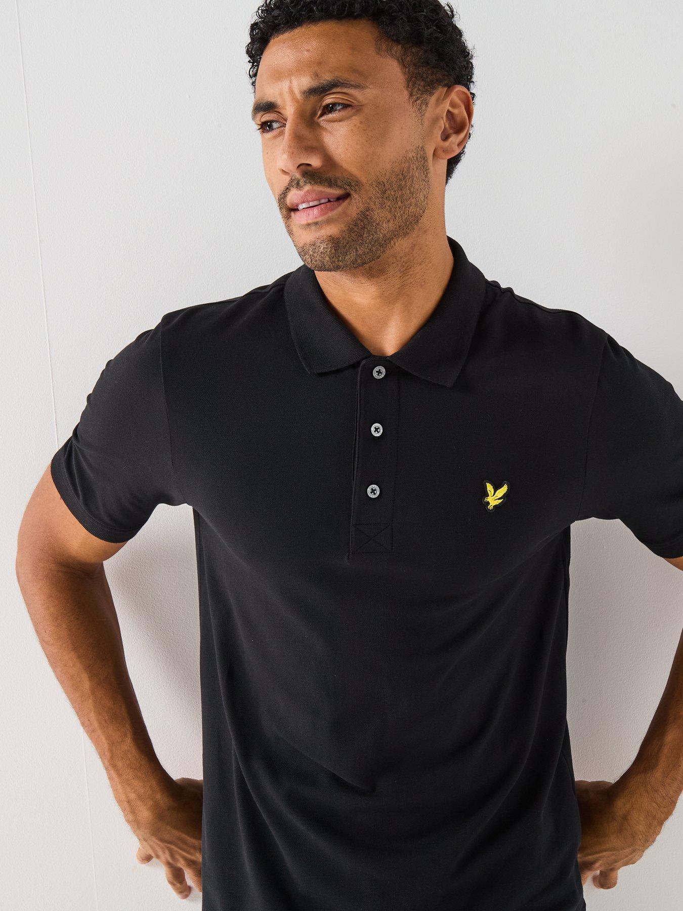 Image 5 of 5 of Lyle & Scott Plain Polo Shirt - Black