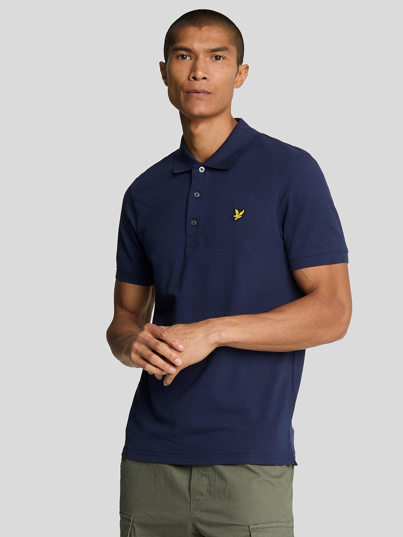 lyle-scott-plain-polo-shirt-navy