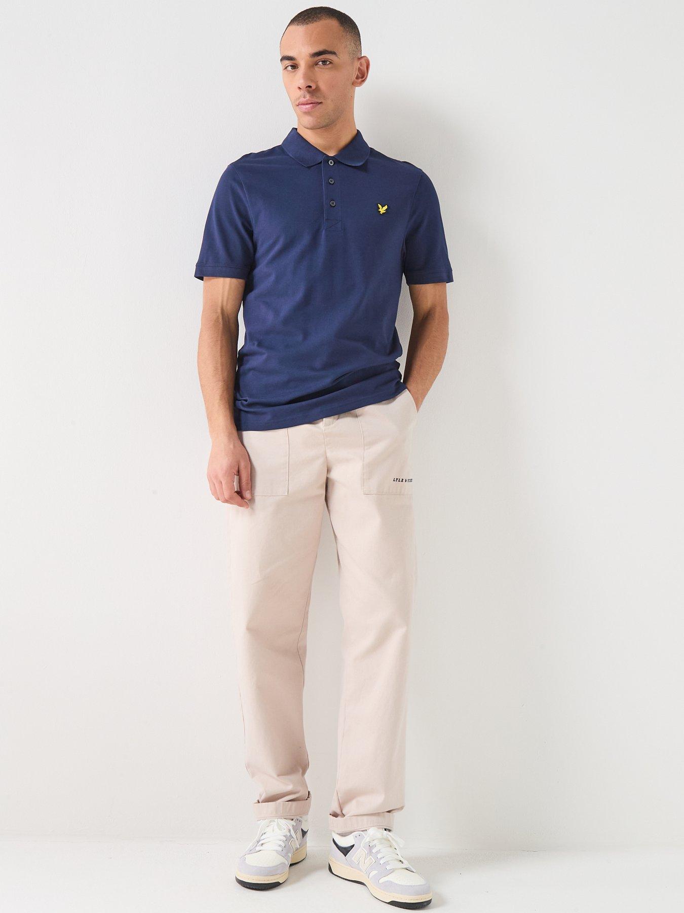 Image 3 of 4 of Lyle & Scott Plain Polo Shirt - Navy