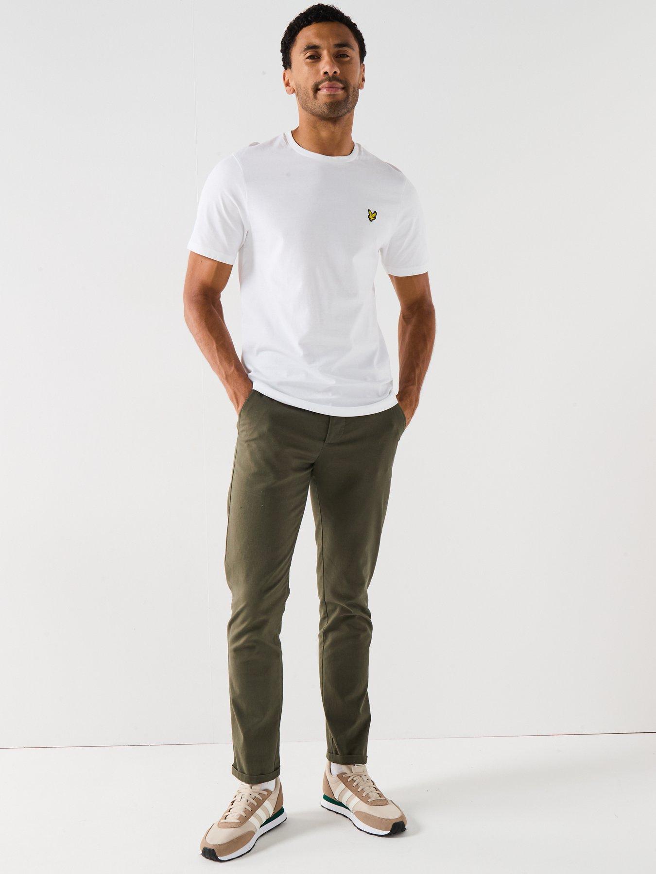 Image 3 of 5 of Lyle & Scott Regular Fit Plain T-Shirt - White