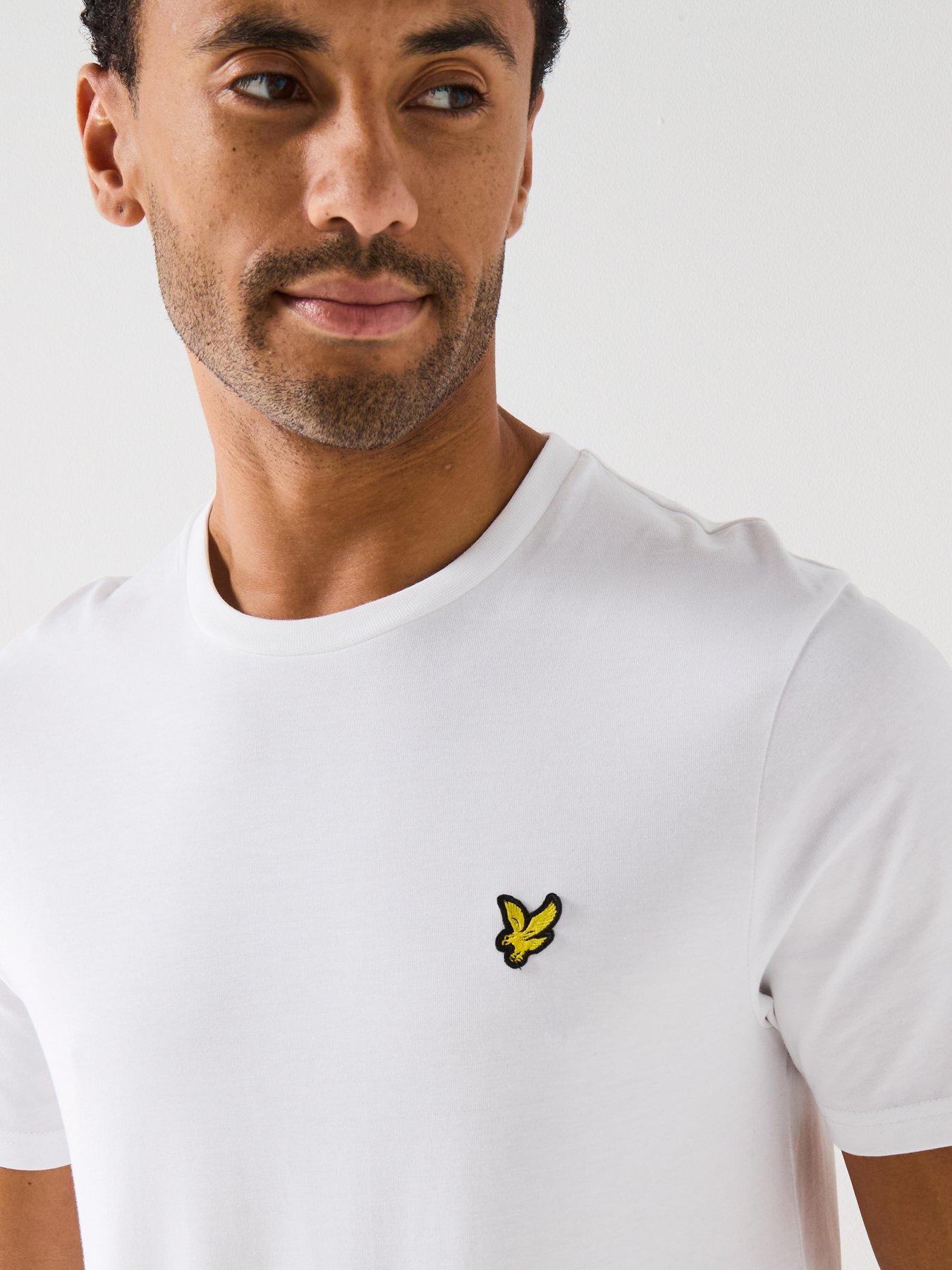 Image 4 of 5 of Lyle & Scott Regular Fit Plain T-Shirt - White