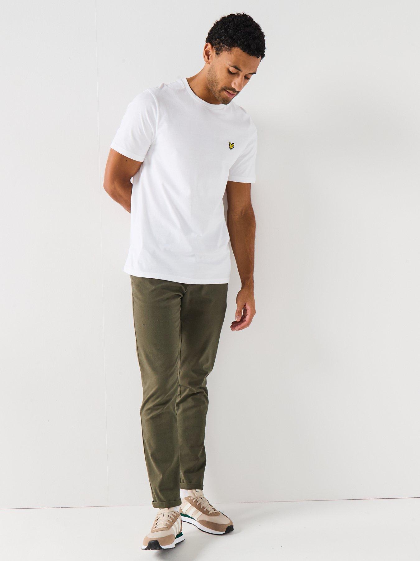Image 5 of 5 of Lyle & Scott Regular Fit Plain T-Shirt - White