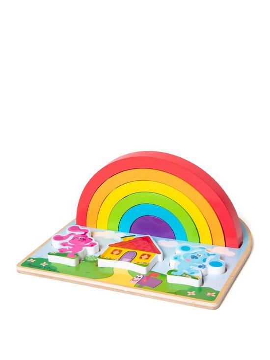 stillFront image of blues-clues-blues-clues-rainbow-stacker-puzzle