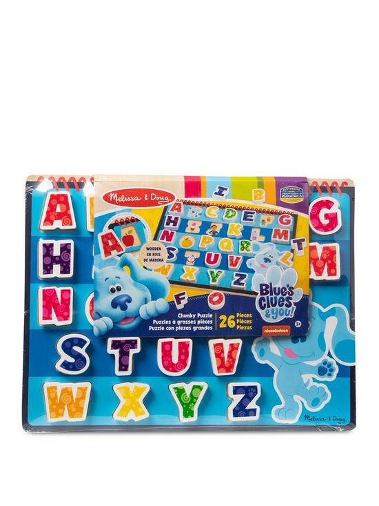 front image of blues-clues-blue-clues-alphabet-chunky-puzzle