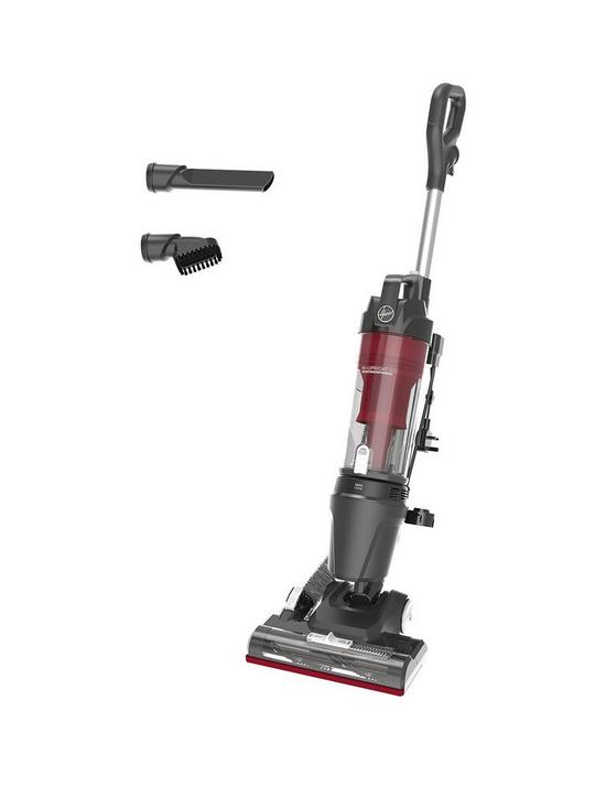 front image of hoover-upright-300-vacuum-cleaner-lightweight-and-steerable-hu300rhm