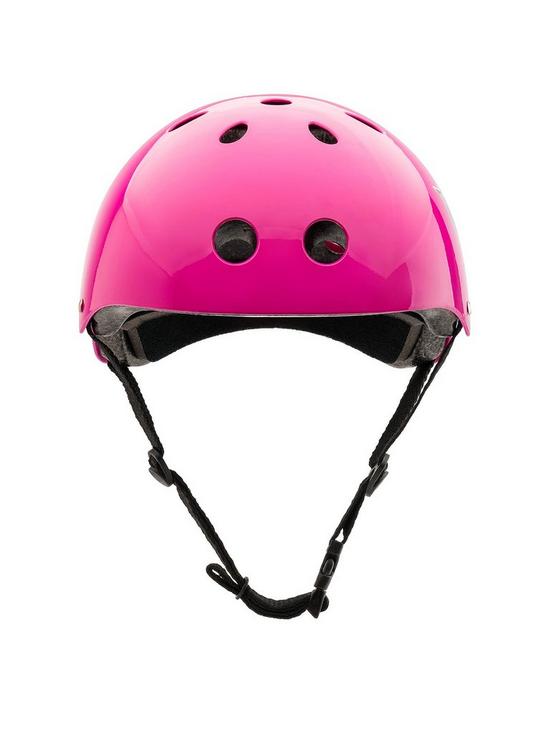 front image of xootz-unisex-youth-kids-bike-helmet-for-bmx-skateboard-scooter-or-roller-blading-pink-small