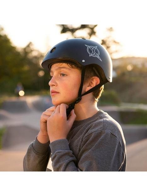xootz-unisex-kids-bike-helmet-for-bmx-skateboard-scooter-or-roller-blading-black-extra-small
