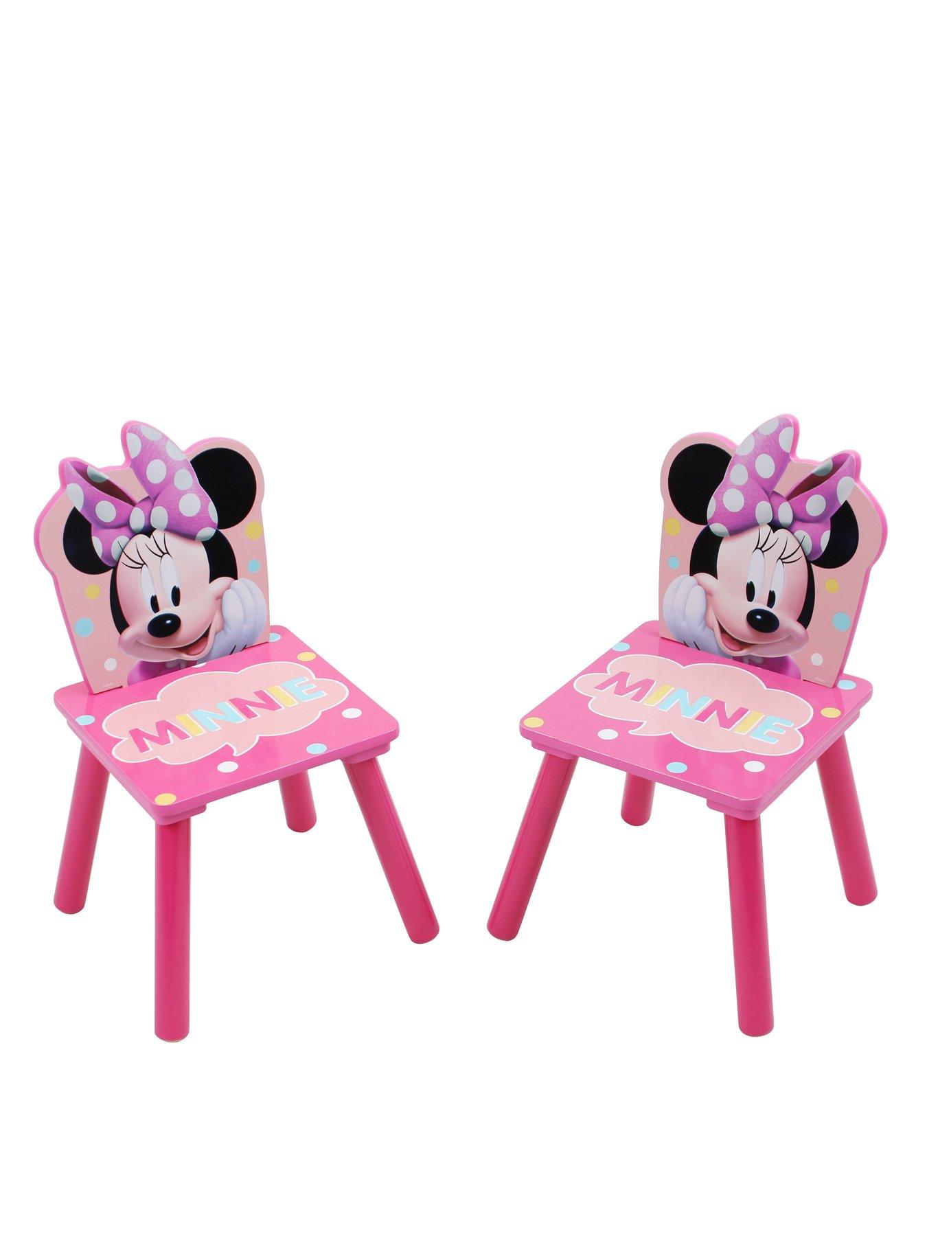  image of minnie-mouse-wooden-table-and-2-chair-set
