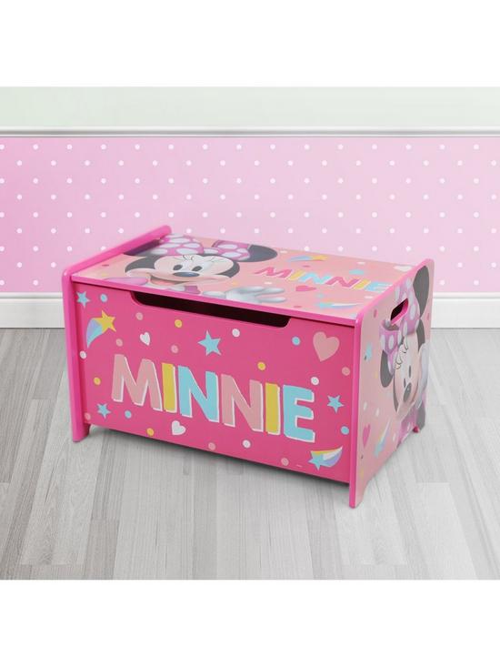 stillFront image of minnie-mouse-deluxe-wooden-storage-boxbench