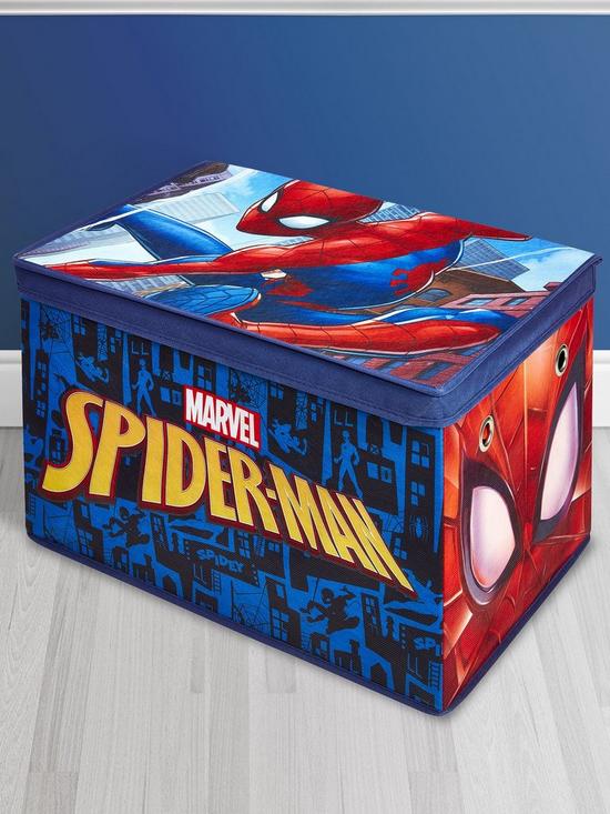 stillFront image of spiderman-jumbo-fabric-storage-toy-box