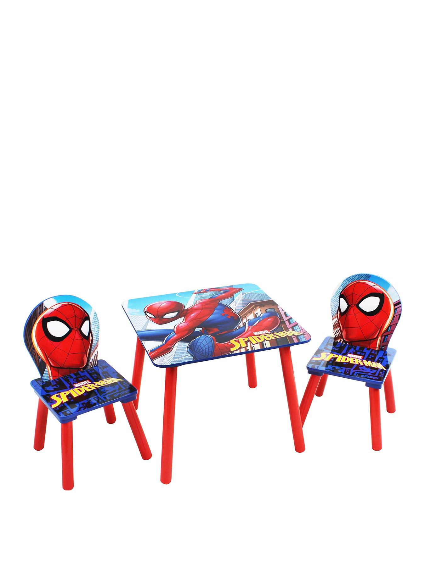  image of spiderman-wooden-table-and-2-chair-set
