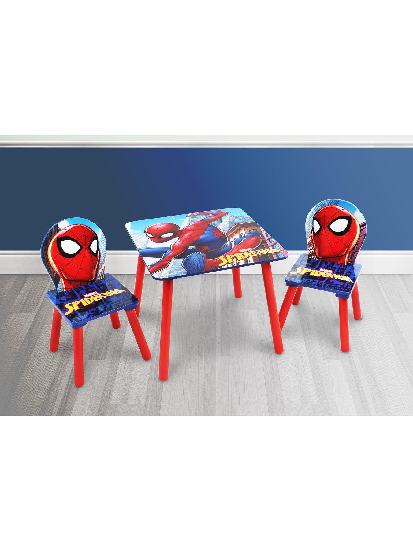  image of spiderman-wooden-table-and-2-chair-set