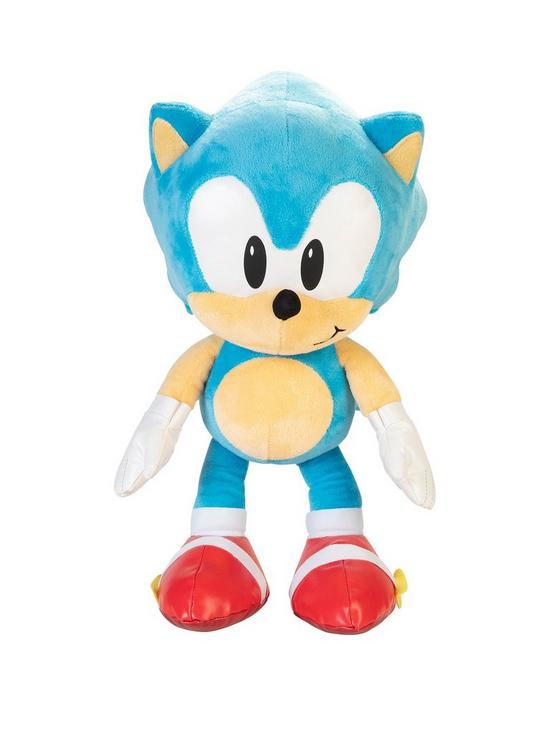 front image of sonic-the-hedgehog-jumbo-sonic-the-hedgehog-plush-cuddly-toy