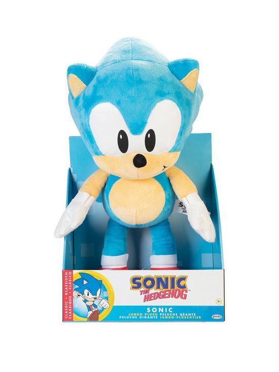 stillFront image of sonic-the-hedgehog-jumbo-sonic-the-hedgehog-plush-cuddly-toy