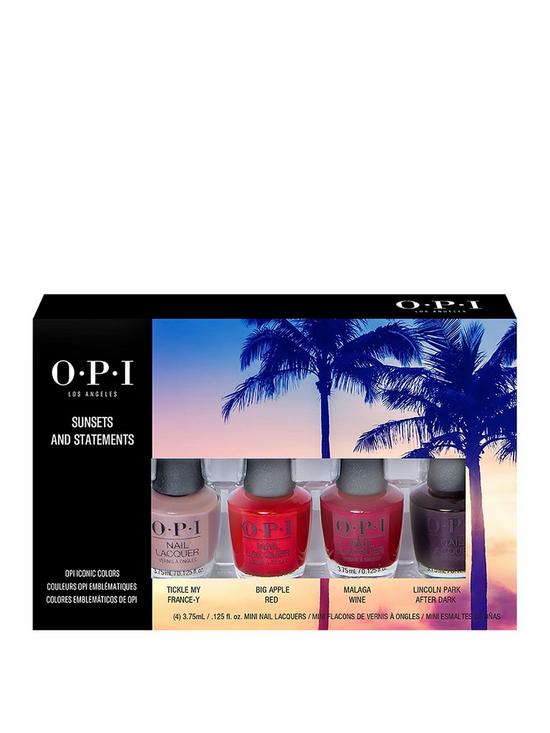 front image of opi-4-piece-mini-pack-bold