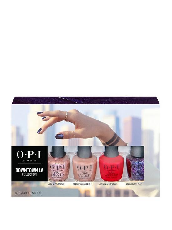 front image of opi-downtown-4-piece-mini-pack-limited-edition