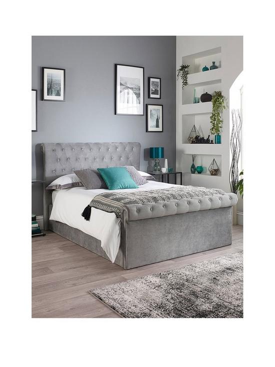 front image of aspire-chesterfield-fabric-storage-bed