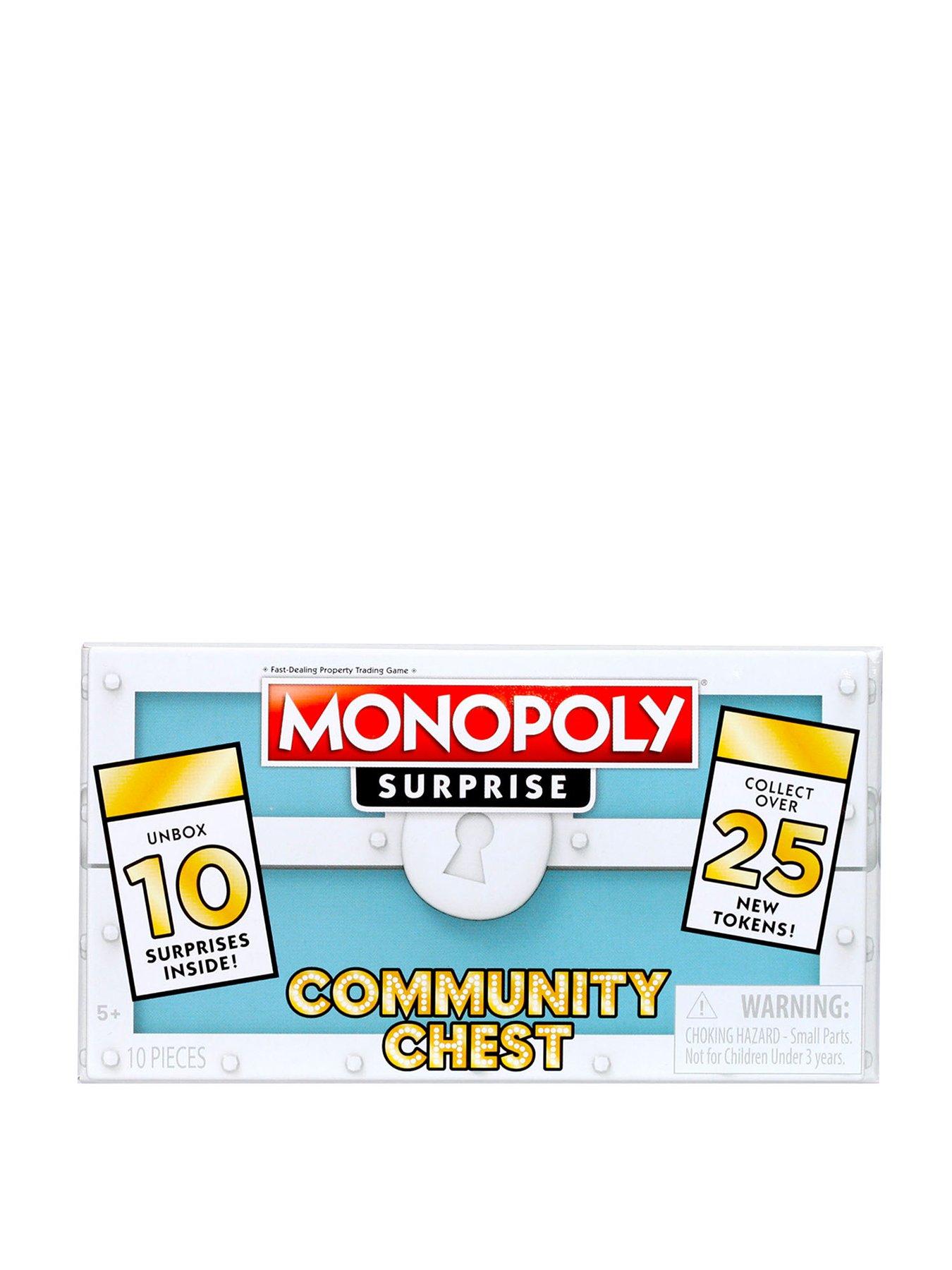 Monopoly Surprise Community Chest Blue Rare Tokens And Surprise Token 