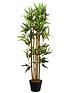  image of faux-dcor-by-smart-garden-products-artificial-bamboo-plant-in-pot