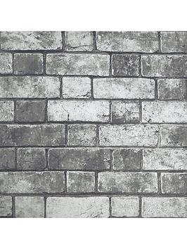arthouse-brickwork-grey-wallpaper
