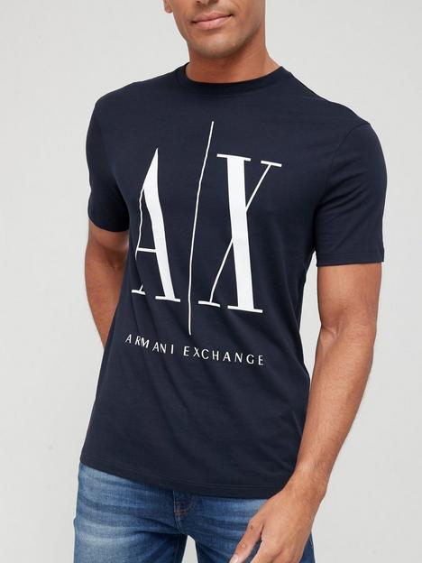 armani-exchange-icon-logo-print-t-shirt-navynbsp
