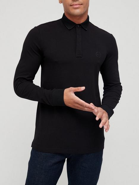armani-exchange-long-sleeve-logo-polo-shirt-blacknbsp