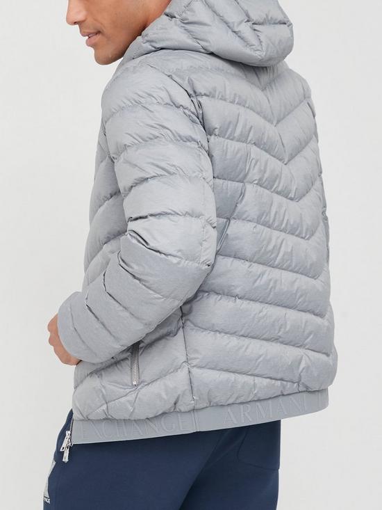 stillFront image of armani-exchange-hooded-padded-down-fill-jacket-greynbsp