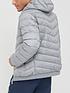 image of armani-exchange-hooded-padded-down-fill-jacket-greynbsp