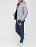  image of armani-exchange-hooded-padded-down-fill-jacket-greynbsp